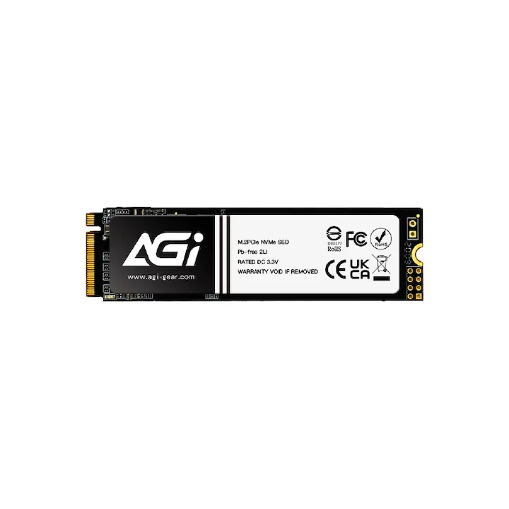SSD M.2 PCIe 3.0 x4, NVMe AGI 512 GB, 2400/1800 MB/s r/w